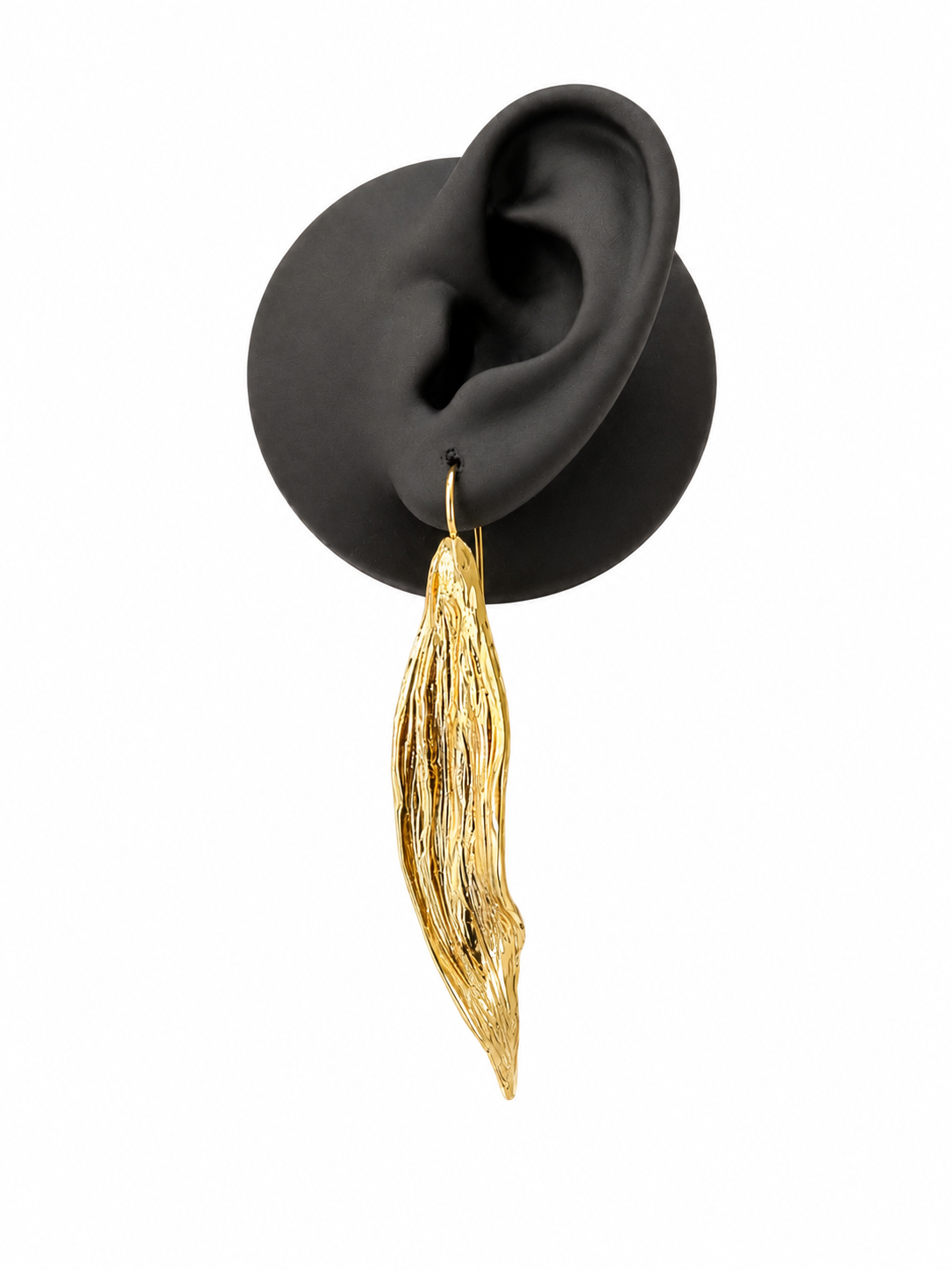 Orecchini in bronzo foglia